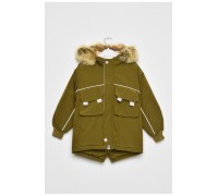 Куртка дитяча для хлопчика єврозима кольору хакі 193453L