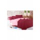 Комплект постельного белья бордовый с розовым полуторком 152460L