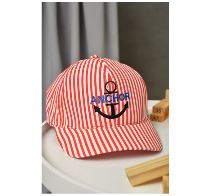 Кепка детская для мальчика красного цвета 155827L