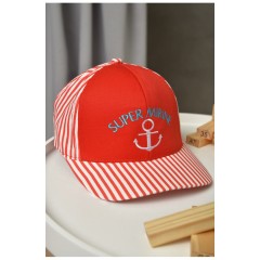 Кепка дитяча для хлопчика червоного кольору 155920L