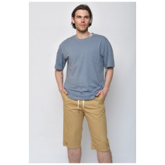 Бриджі чоловічі котон бежевого кольору 156412L