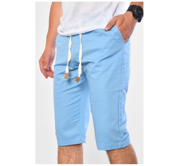 Бриджи мужские котон голубого цвета 156414L
