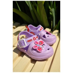 Сандалі дитячі піна для дівчинки бузкового кольору 159538L