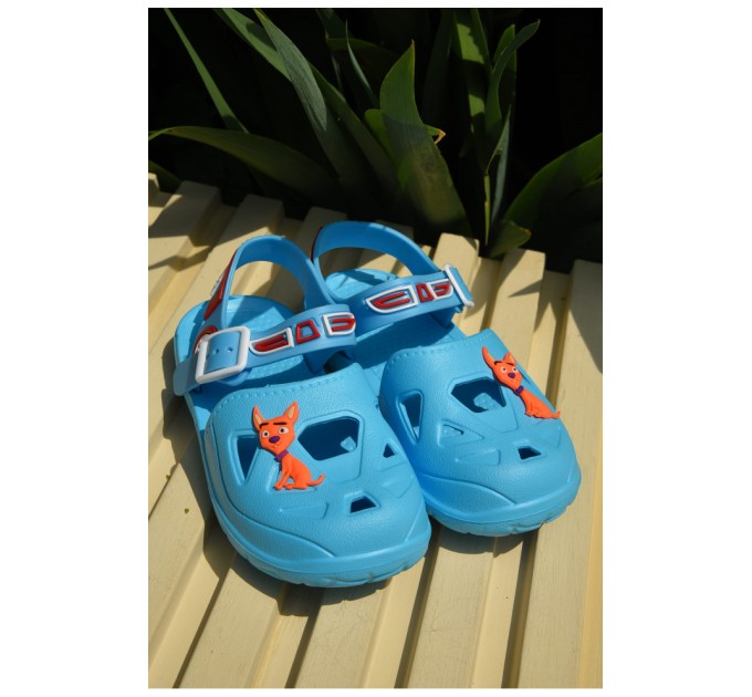 Сандалі дитячі піна для хлопчика блакитного кольору 159545L