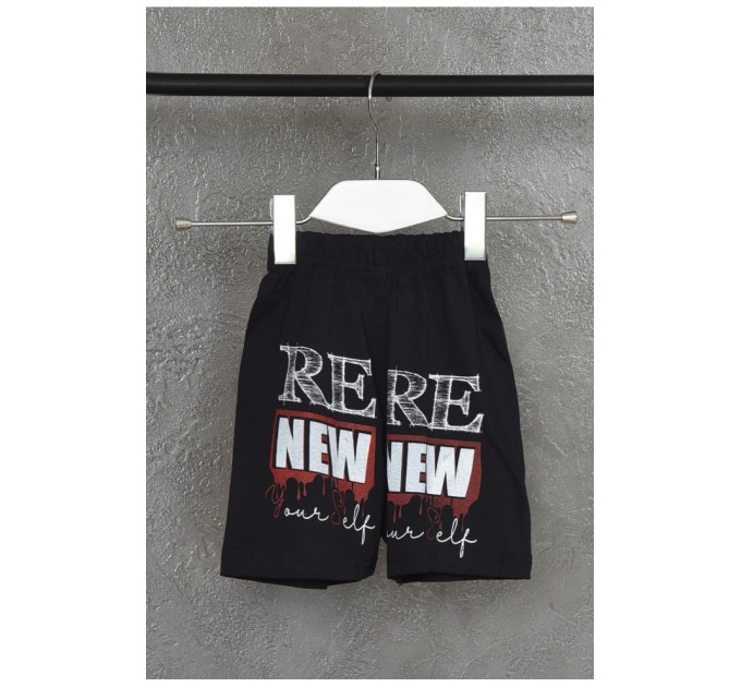 Шорти дитячі для хлопчика чорного кольору 160422L