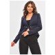 Піджак жіночий темно-синього кольору 161587L