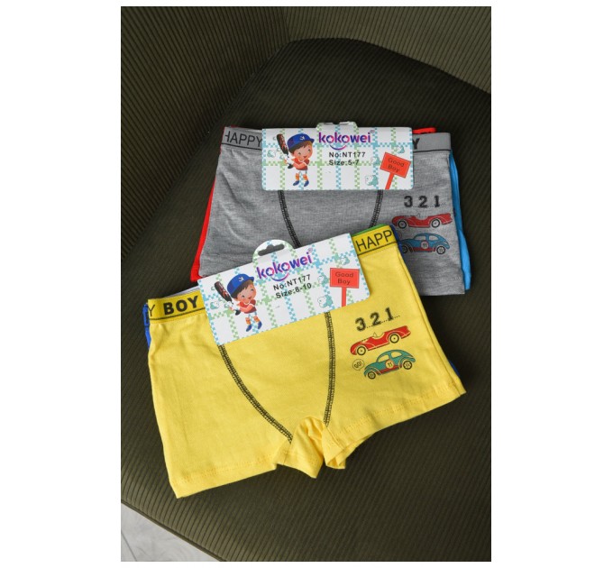 Комплект боксерів дитячих для хлопчика 3 шт 162922L