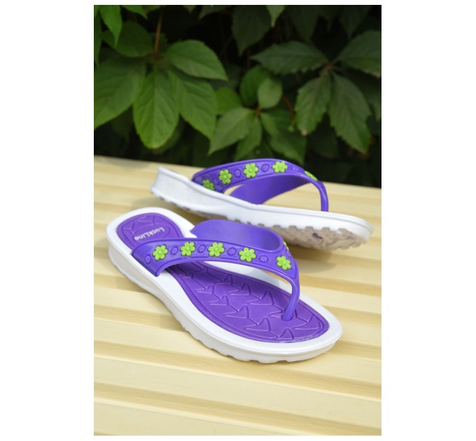 Вьетнамки детские девочка фиолетового цвета 163028L