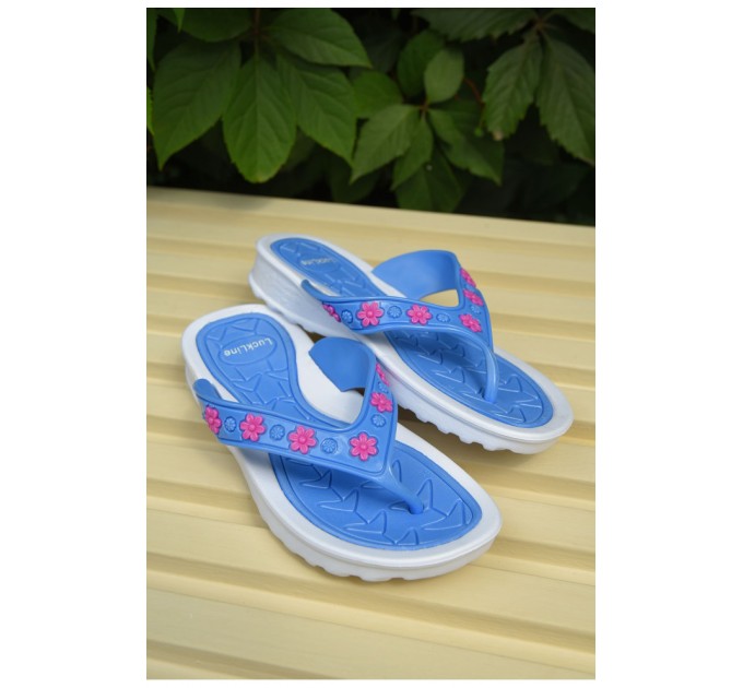 Вьетнамки детские голубого цвета 163033L