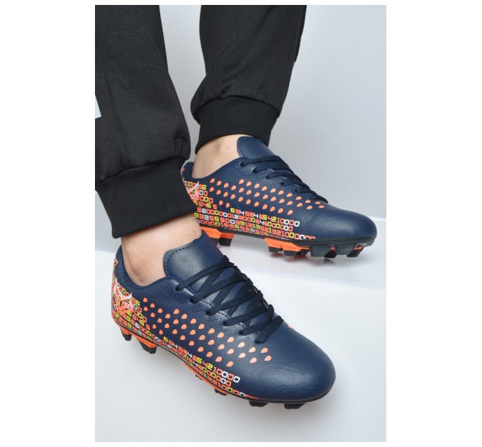 Бутсы мужские темно-синего цвета 163115L