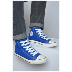 Кеди чоловічі синього кольору текстиль 163199L