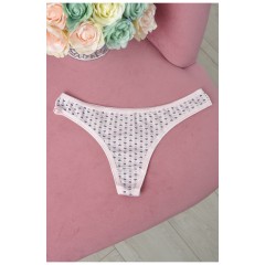 Стрінги жіночі з принтом світло-рожевого кольору розмір L 165143L Стрінги жіночі з принтом світло-рожевого кольору розмір L 165143L