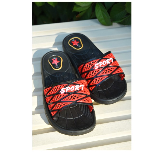 Шльопанці дитячі хлопчик чорного кольору 165379L