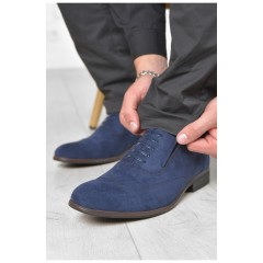 Туфлі чоловічі темно-синього кольору 166428L