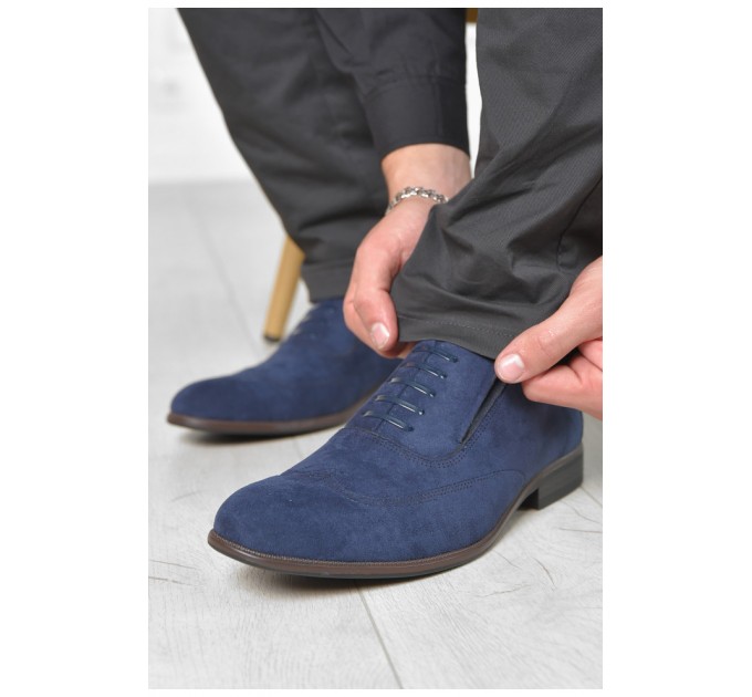 Туфли мужские темно-синего цвета 166428L