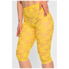 Бриджі жіночі гіпюрові жовтого кольору розмір 44 167361L