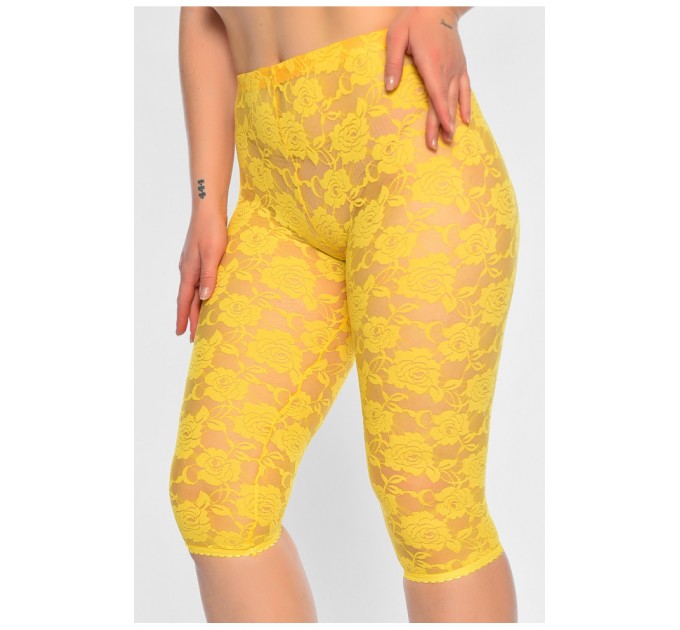 Бриджі жіночі гіпюрові жовтого кольору розмір 44 167361L