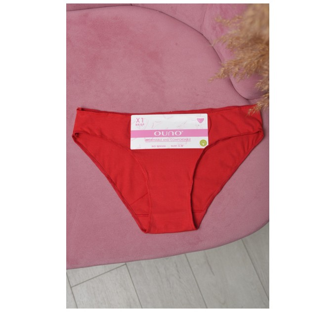 Труси жіночі однотонні червоного кольору 169461L