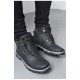 Черевики чоловічі зимові на хутрі сірого кольору 170192L