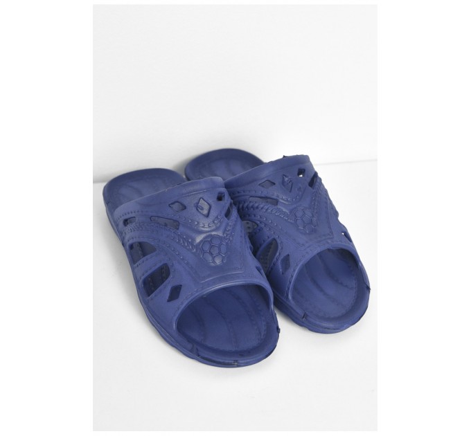Детские шлепки для мальчика пена синего цвета 171163L