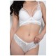 Комплект жіночий білого кольору чашка С 171251L