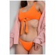 Купальник жіночий помаранчевого кольору чашка В 173287L