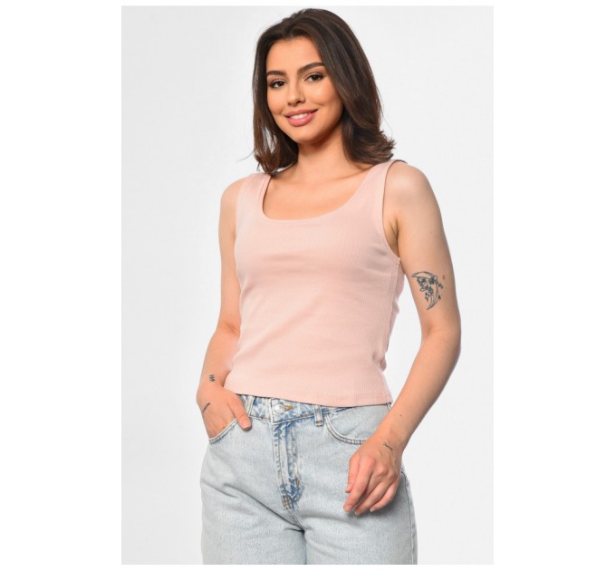 Майка жіноча пудрового кольору 173927L