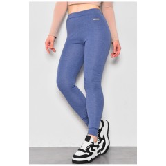Лосини жіночі трикотажні темно-синього кольору 174472L