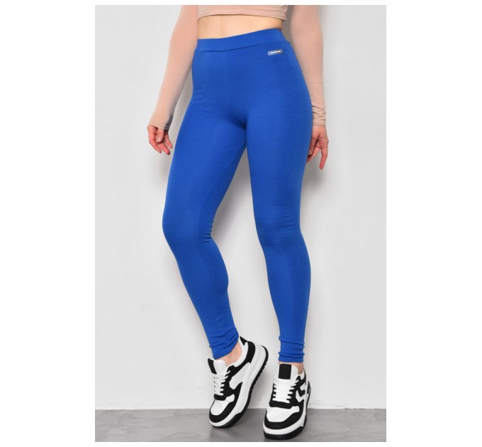 Лосини жіночі трикотажні синього кольору 174473L