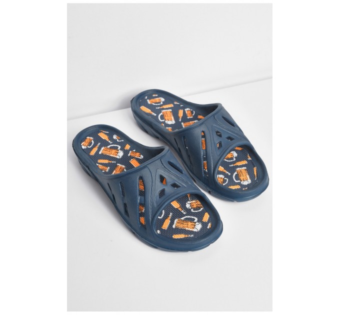 Шльопанці чоловічі піна темно-синього кольору 174886L