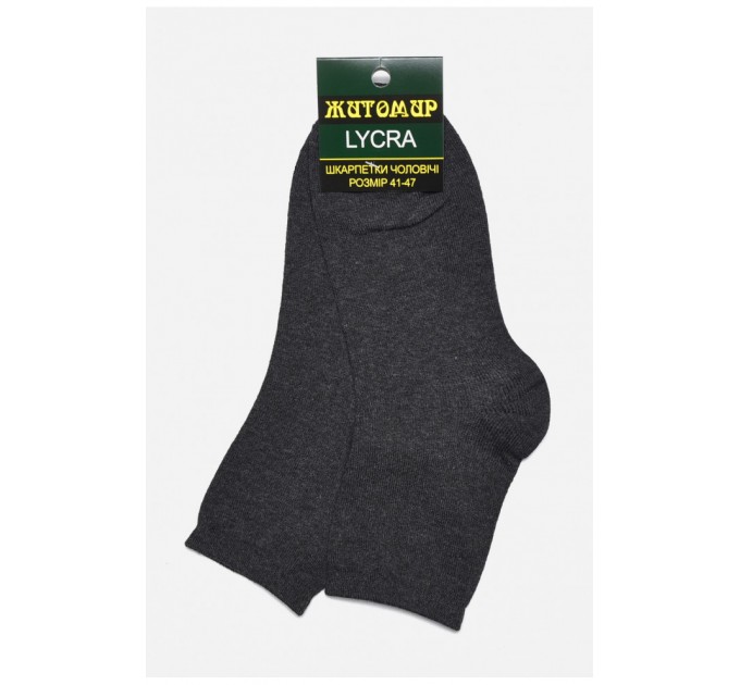 Носки мужские демисезонные темно-серого цвета 175464L