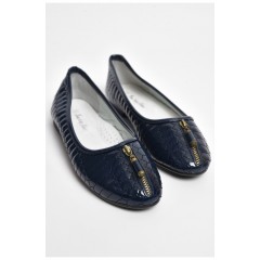Балетки дитячі для дівчинки темно-синього кольору 175941L