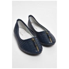 Балетки дитячі для дівчинки темно-синього кольору 175942L