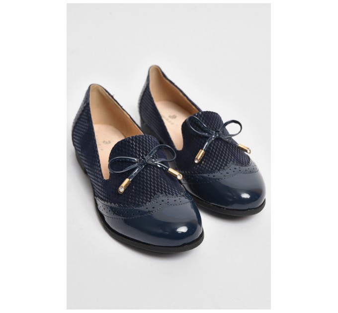 Туфлі для дівчинки темно-синього кольору 175975L