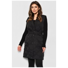Жилетка женская черного цвета 176025L Жилетка женская черного цвета 176025L