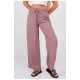 Штани літні з тканини жаткарожевого кольору 176685L