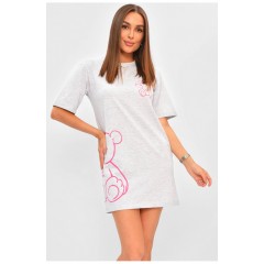 Жіноча туніка з тканини лакоста світло-сірого кольору. 178200L Жіноча туніка з тканини лакоста світло-сірого кольору. 178200L