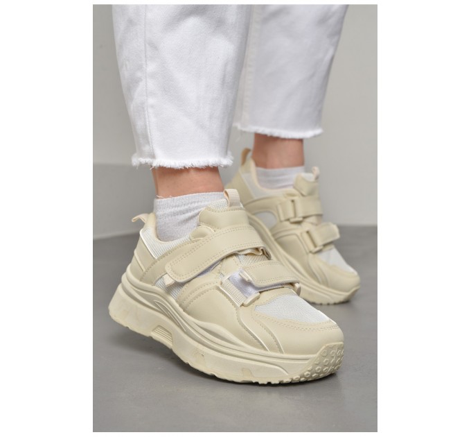 Кроссовки женские бежевого цвета 178227L