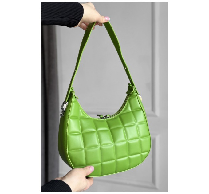 Сумка женская из экокожи зеленого цвета 178727L