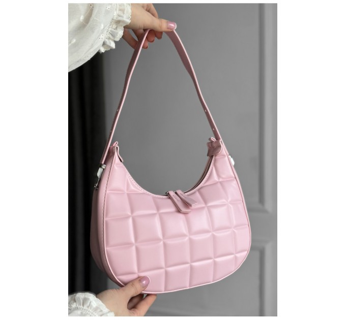 Сумка жіноча з екошкіри рожевого кольору 178732L