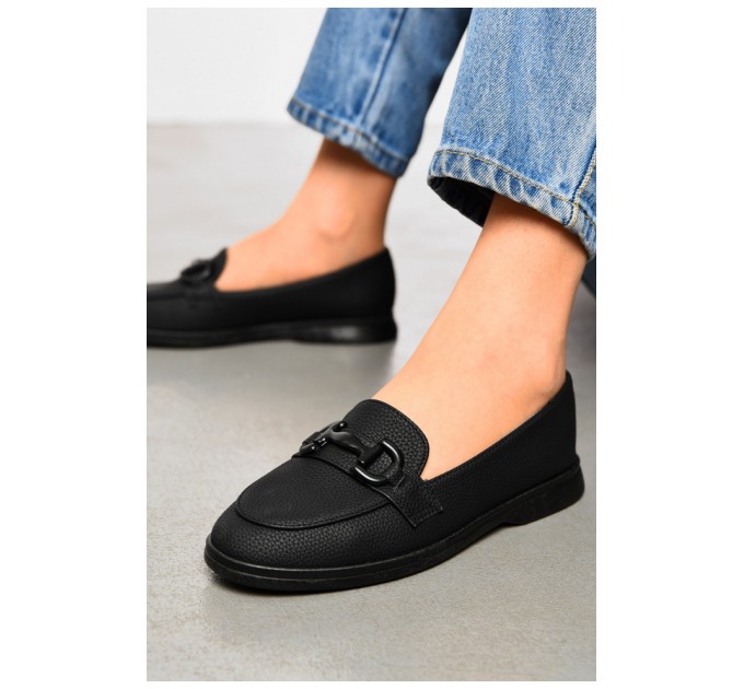 Туфлі-лофери жіночі чорного кольору 178778L