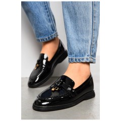 Туфлі-лофери жіночі чорного кольору 178779L