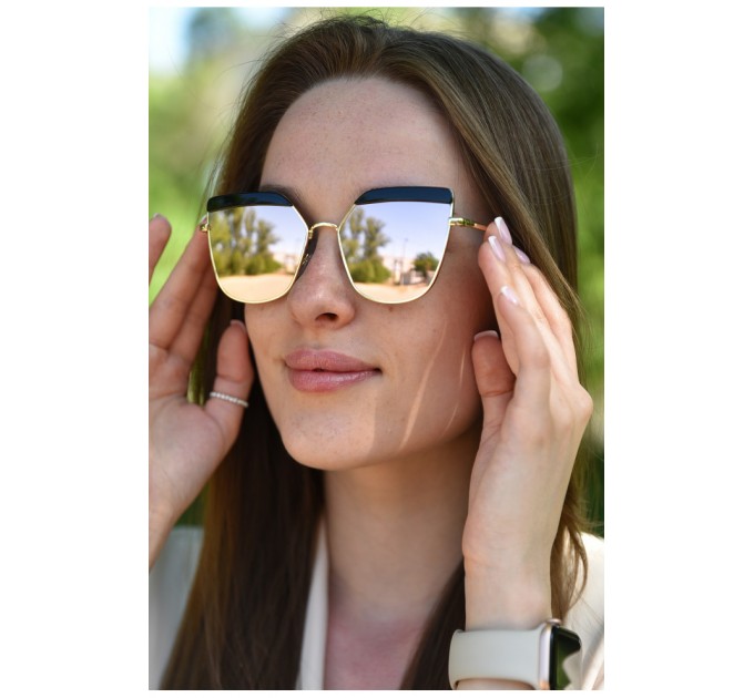 Окуляри жіночі золотистого кольору 179327L