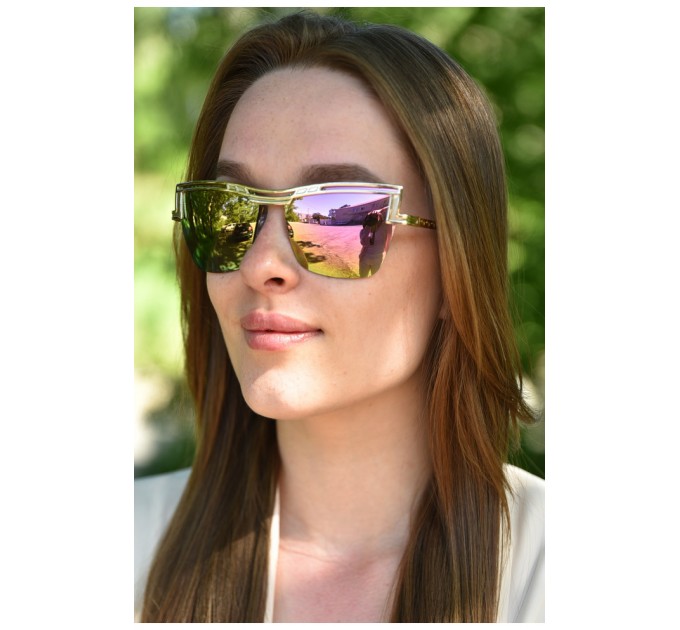 Окуляри жіночі золотистого кольору 179336L