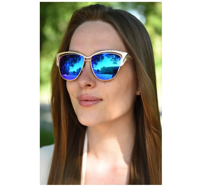 Окуляри жіночі золотистого кольору 179392L