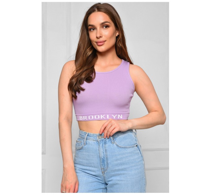 Топ женский фиолетового цвета 179739L