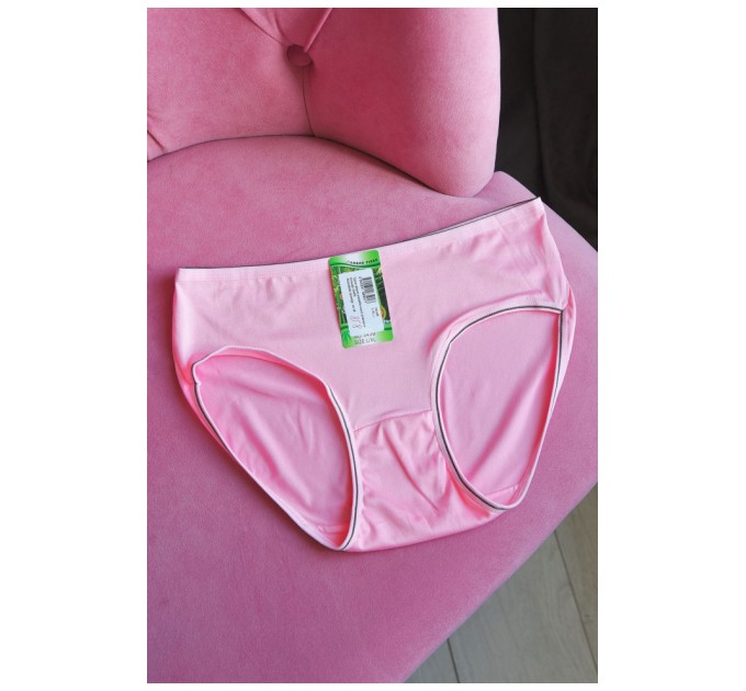 Труси жіночі напівбатальні рожевого кольору 181448L