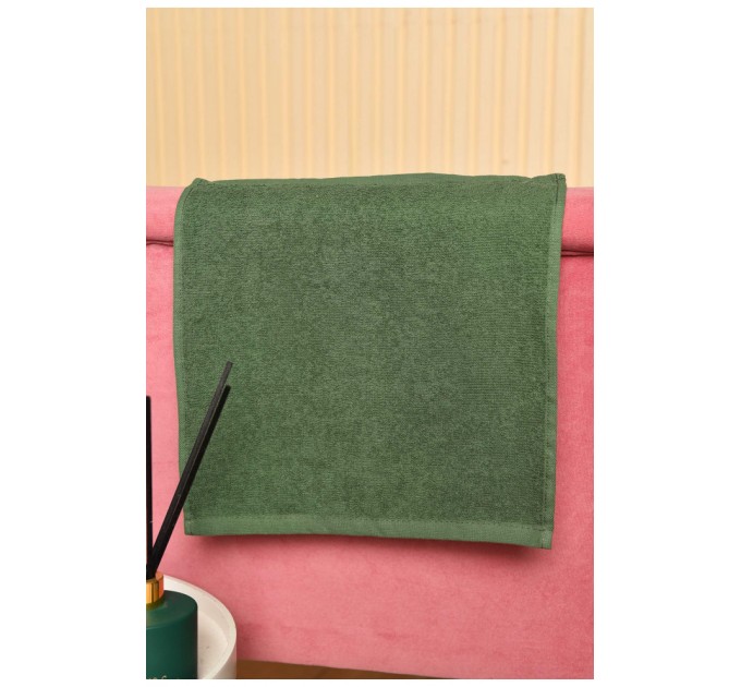 Салфетка кухонная махровая зеленого цвета 182128L