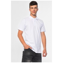 Футболка чоловіча поло білого кольору 182178L