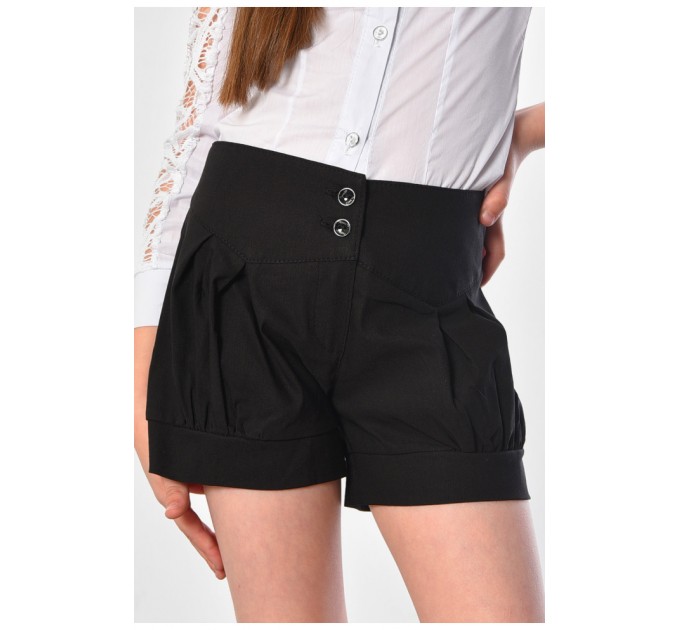 Шорти дитячі для дівчинки чорного кольору 182754L